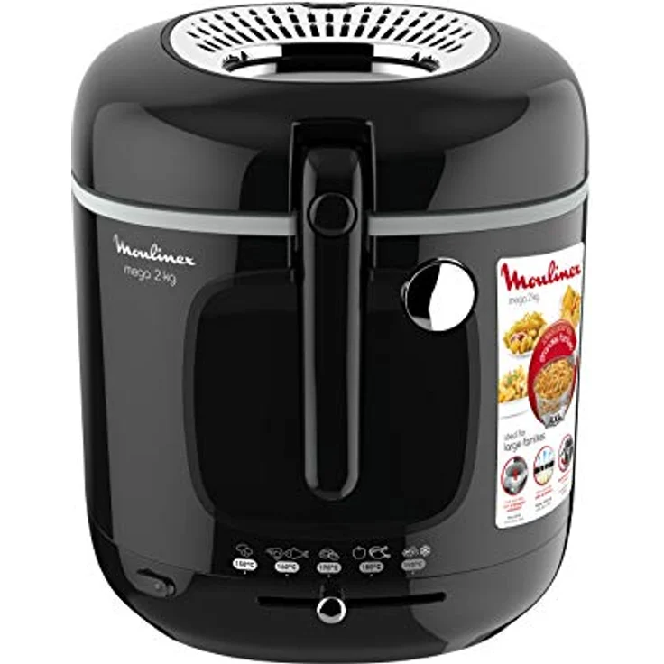 Moulinex Fritteuse XXL Mega, 2 kg Volumen, 3,3 L Öl, 1800 Wattt, schwarz, AM480870 – Bild 9