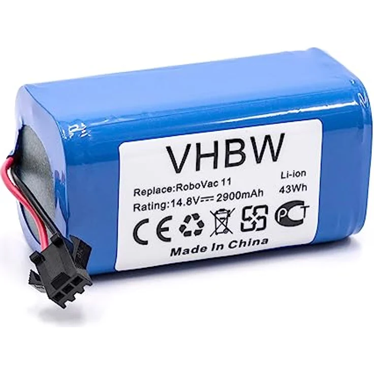 vhbw Akku kompatibel mit Venga VG RVC 3000 Home Cleaner, 2900 mAh, 14,8 V, Li-Ion, wiederaufladbar, langlebig – Bild 1