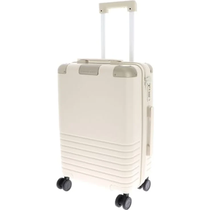 Kapten & Son Heathrow Kabinentrolley, 4 Rollen, 55 cm, beige, 100% Polycarbonat, 38 x 20 x 55 cm – Bild 2