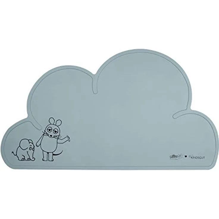 Kindsgut Platzdeckchen X Die Maus und der Elefant Aquamarin