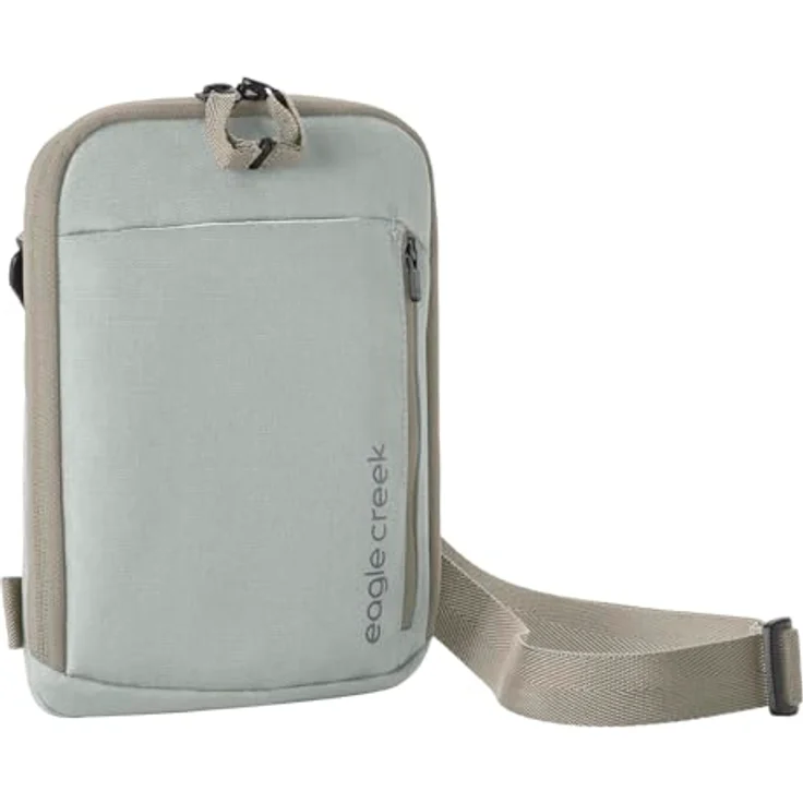 Eagle Creek Stash RFID Crossbody Bag, leicht und wasserabweisend, Storm Grey mit verstellbarem Gurt und mehreren Reißverschlussfächern – Bild 2
