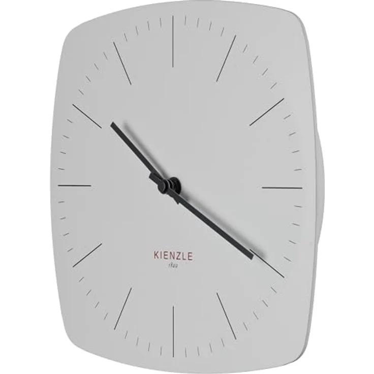 Kienzle DCF Funkwanduhr Modern, Rahmenlos mit automatischer Zeiteinstellung und geräuschlosem Uhrwerk, Weiß, 246 x 246 mm – Bild 3