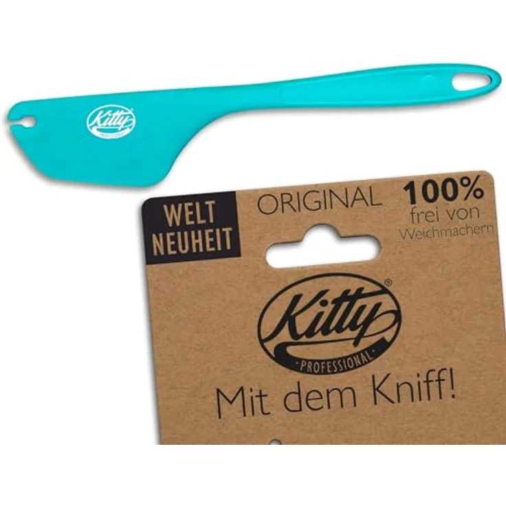 Kitty Professional Teigschaber 2in1 Teig Spatel | Zubehör Backzubehör Schüssel sauber abstreifen | XL Silikon Teigspachtel Teigschneider Küchenmaschine Rührschüssel Kochen Backen Hitzebeständig – Bild 1