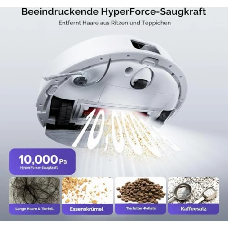 Roborock Q10VF02-00, Nass-Trocken-Saugroboter mit vielseitiger Reinigungstechnologie – Bild 2