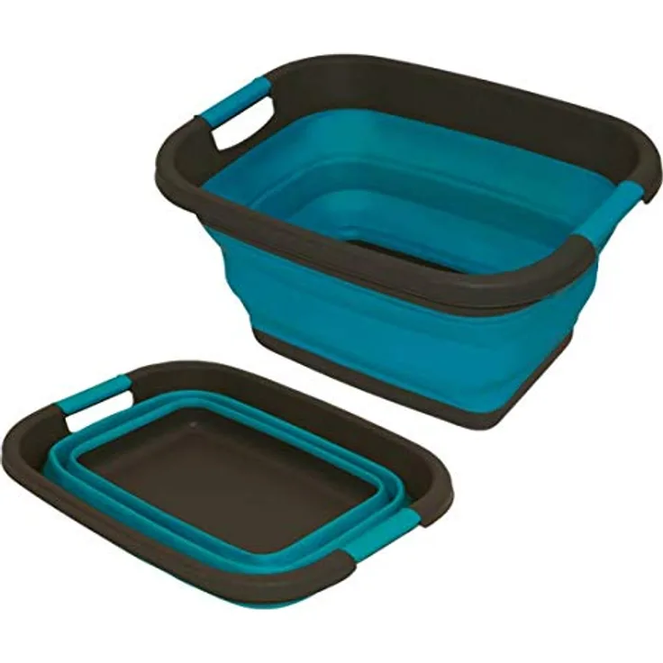 Silikon Falt-Korb blau B49 x T37,5 x H7-26cm