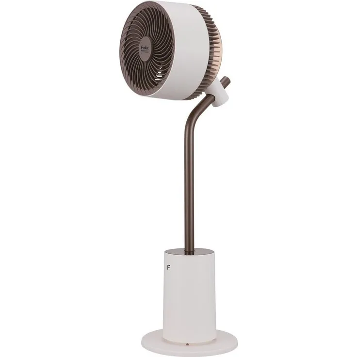 Fakir Premium TVC 800 Standventilator, 24V DC-Motor, 26 dB, 12 Stufen, 3D-Oszillation, Duftpad, Ambiente-Licht
