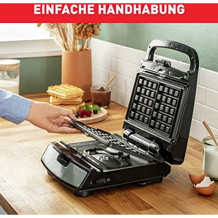 Tefal SW854D SW854D16 Sandwichmaker, Schwarz, Edelstahl – Bild 3