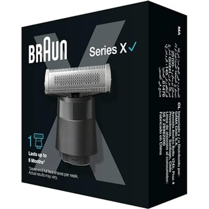 Braun Ersatzkopf für X-Serie XT20, Rasierklingen für Herren, schwarz – Bild 4
