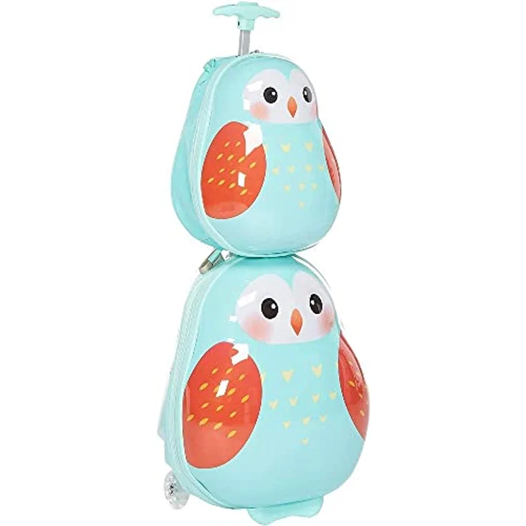 Heys Travel Tots, Koffer- und Rucksack-Set, grau, 22 l, robustes Polycarbonat, inklusive Kreuzpackgurt und Tragegriff – Bild 1