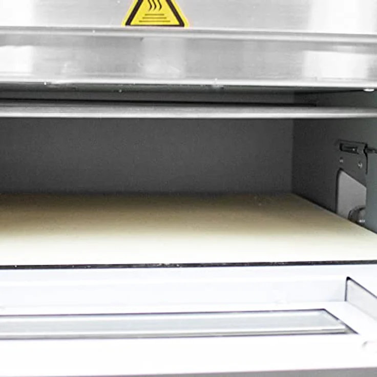 Bituxx Elektrischer Pizza Doppelofen MS-18168, 3000 Watt, Silber, mit getrennten Temperatureinstellungen und Schamottstein für knusprigen Boden – Bild 6