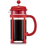 BODUM 1908-04 JAVA Kaffeebereiter, 1.0 L, 8 Tassen, hitzebeständiges Borosilikatglas mit Kunststoffrahmen