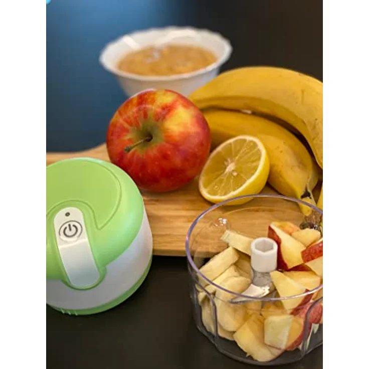 Livington 3 Seconds Chopper - Zerkleinerer mit USB-Anschluss, Mini-Küchenmaschine - Multizerkleinerer - wiederaufladbarer Akku - zerkleinern, schneiden und hacken – Bild 5