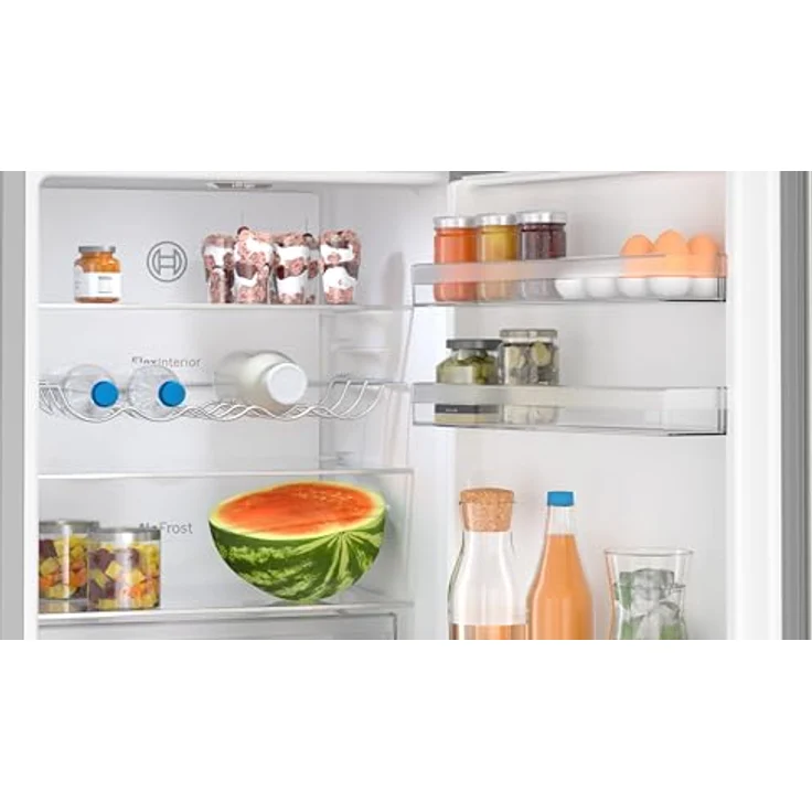 Bosch KGN36VIBT, Serie 4, Kühl-Gefrier-Kombination, 186 x 60 cm, 218 L Kühlen + 103 L Gefrieren, Edelstahl mit Antifingerprint, NoFrost, VitaFresh XXL für längere Frische, Flaschenablage, Optimal Fit – Bild 4
