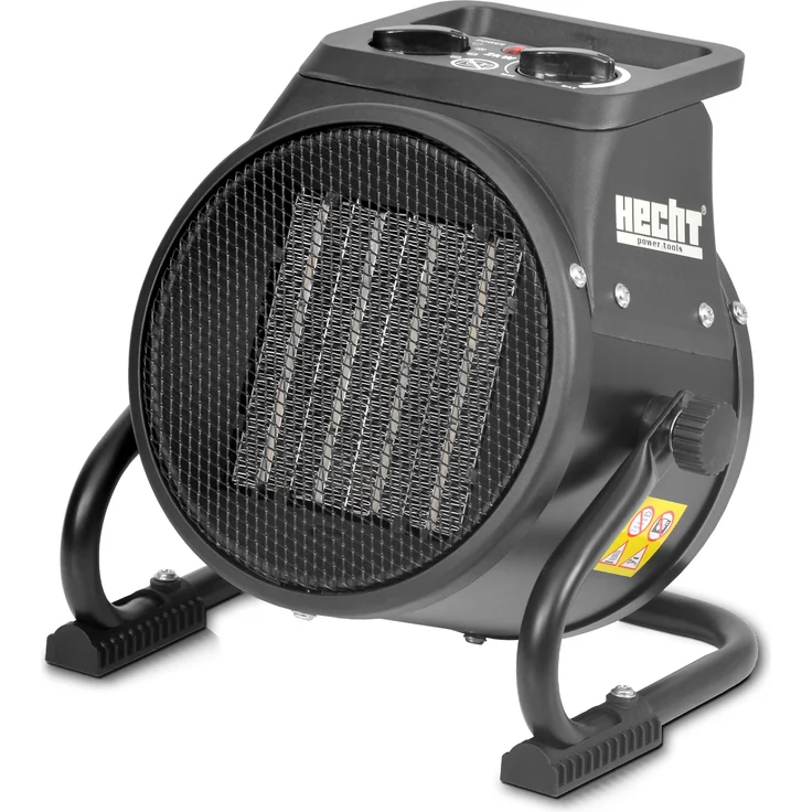 HECHT Keramik Heizer 3542, 2000 Watt, stufenlos regulierbares Thermostat, für Räume bis 20 m², mit Ventilatorfunktion und Überhitzungsschutz