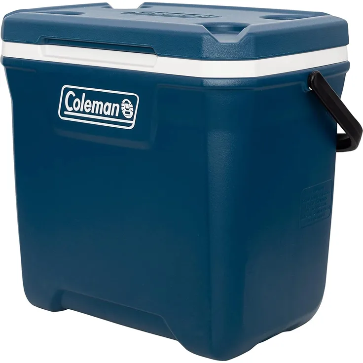 Coleman 2000037209 Xtreme 28 QT passive Kühlbox, Cooler, 26 Liter, geeignet für 8 x 1,5 Liter Flaschen, 36 x 0,33 Liter Dosen, Tragegriff, Deckel, Kunststoff, blau
