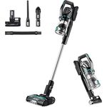 Eureka H11 Akku Staubsauger 450w,Staubsauger Kabellos bis zu 65 Min.2-in-1 Staubsauger Tierhaare für Teppich Hartboden,Akkusauger und Handstaubsauger mit LED-Anzeige & Wandhalterung