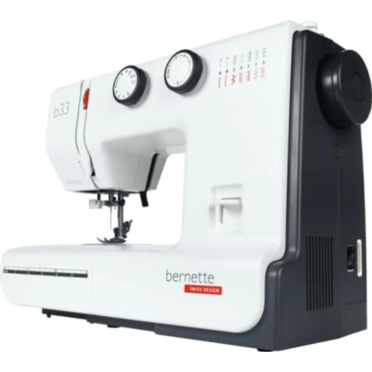 Bernette Nähmaschine Bernette b33, mechanisch, Swiss Design, inkl. 15 Stichen, weiß – Bild 2