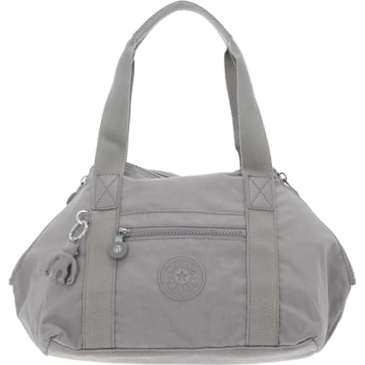 Kipling Classics Basic Art Mini Handtasche, Damen, 28 cm, grau, strapazierfähiges Material, verstellbarer Schulterriemen, viel Stauraum – Bild 3