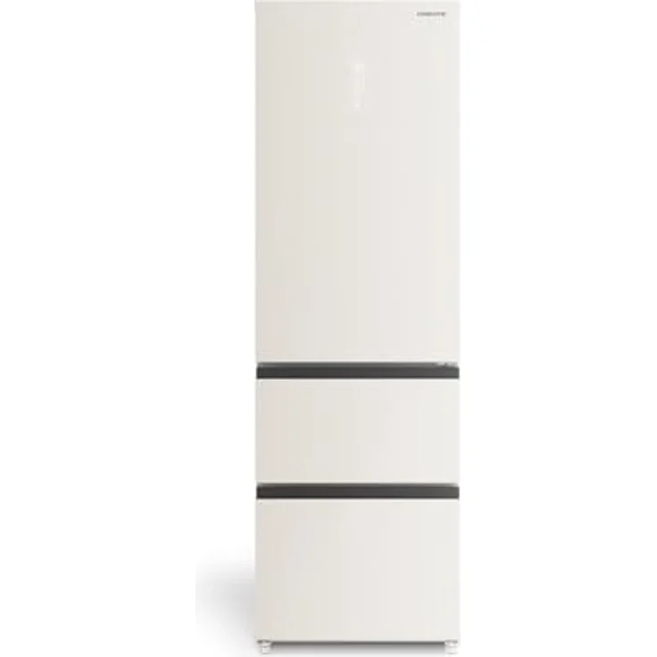 CREATE FRIDGE STUDIO COMBI PRO FLEX 401 Kühlschrank im italienischen Stil, 401L, Cremeweiß, No Frost, Urlaubsmodus, antibakteriell, Touch-Elektronik, 158W – Bild 1