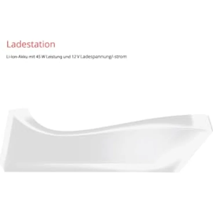 Esge 95100 Zauberstab Cordless Stabmixer, Sleep-Funktion, inkl. Multimesser, Schlagscheibe, Quirlscheibe, Ladestation weiß – Bild 3