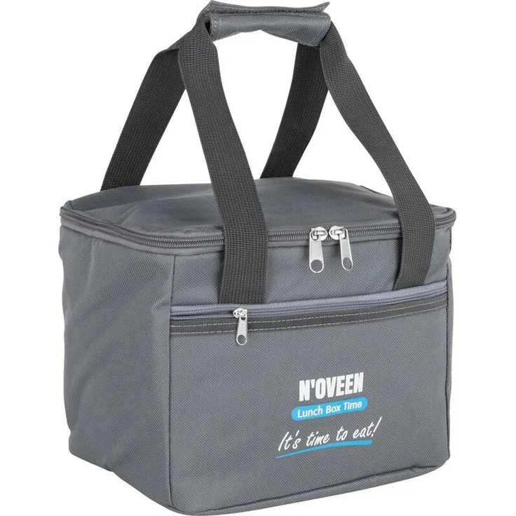 Noveen Lunchbox Thermotasche für Lunchbox, Tragbare Picknicktasche, Grau, Klein