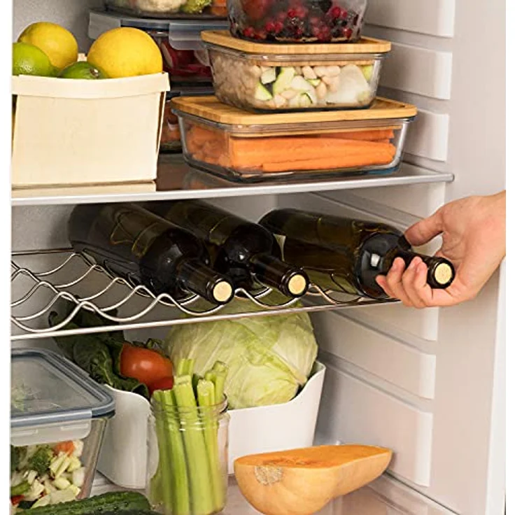 CREATE Retro Fridge 150, Kühlschrank mit Gefrierfach 281L in Cremeweiß, 3 Ablagen, niedriger Energieverbrauch, 150cm, Temperaturregelung – Bild 5