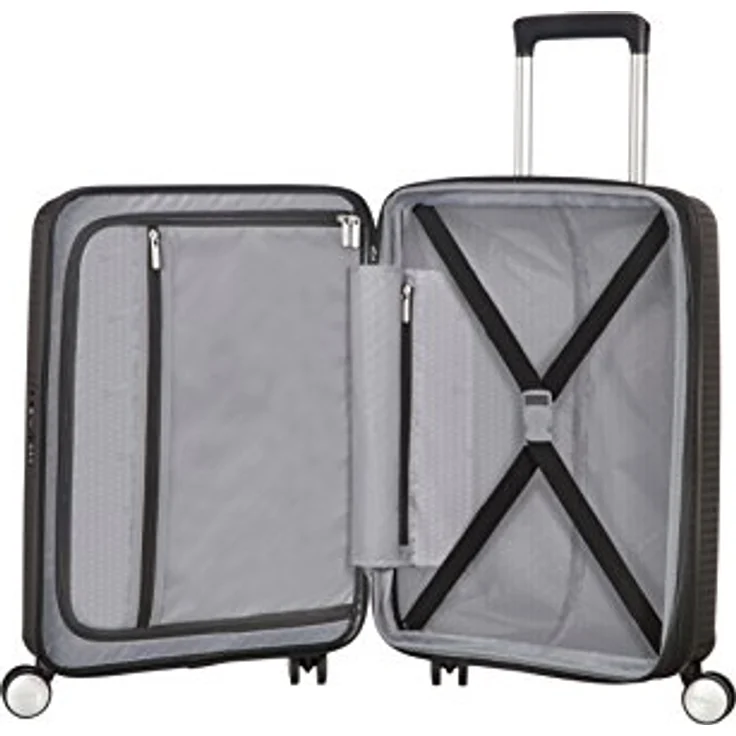 American Tourister Soundbox - Spinner S Erweiterbar Handgepäck, 55 cm, 41 L, Schwarz (Bass Black) – Bild 4