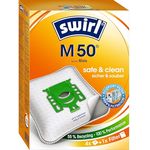 Swirl M50 AirSpace Staubsaugerbeutel, 4er Pack mit MicroPor® Plus Anti-Allergen-Filter, ressourcenschonend und 100% recycelbar