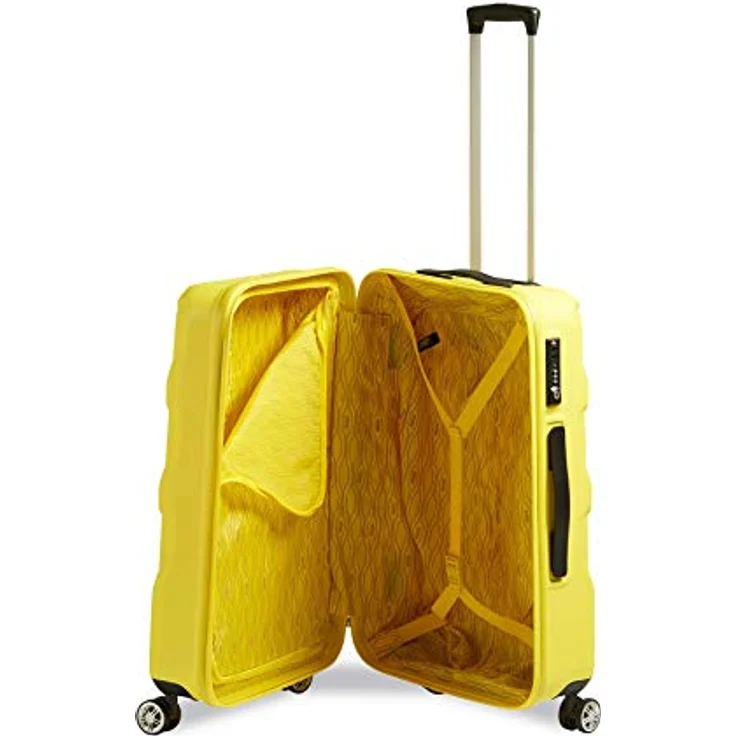 STRATIC Arrow 2 Hartschalen-Koffer Trolley Reisekoffer Rollkoffer 4 Rollen TSA-Zahlenschloss, Größe M, Yellow – Bild 3