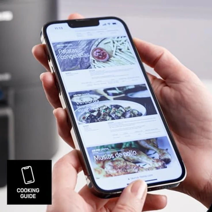 Taurus Heißluftfritteuse Air Fry Digital 7S View, 1600W, 6,5L, 8 Programme, Touchscreen, BPA-/PFOA-frei, Cool-Touch-Griff, Online-Rezepte – Bild 5