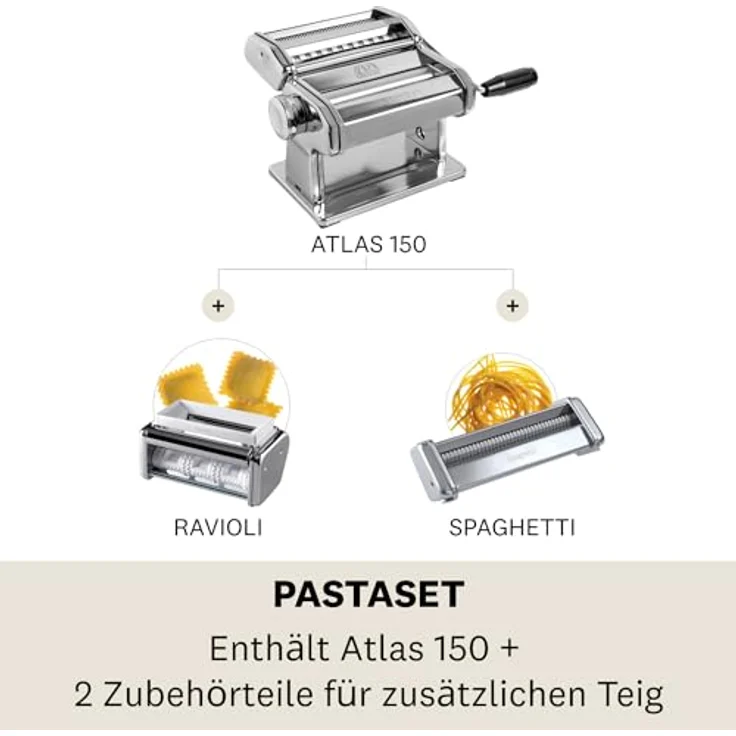 Marcato Pasta Set mit zwei Nudelwalzen Ravioli – Bild 5