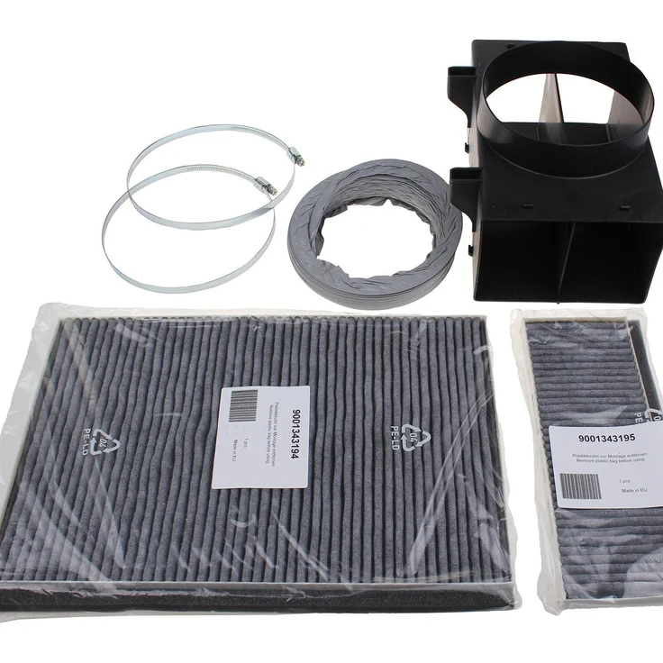 Bosch Clean Air Umluftset für Dunstabzugshauben, hohe Geruchsreduzierung, Anti-Fisch- und Anti-Pollen-Funktion, langlebig 12-18 Monate, passend für schräge Modelle
