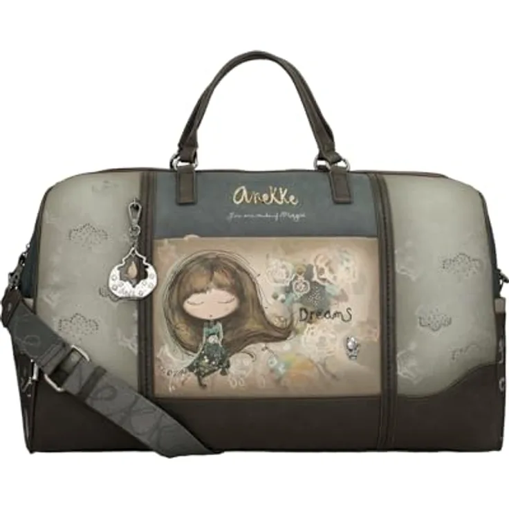 Anekke Real Weekender Reisetasche, 51 cm, braun, aus 100% Polyurethan, mehrfarbig