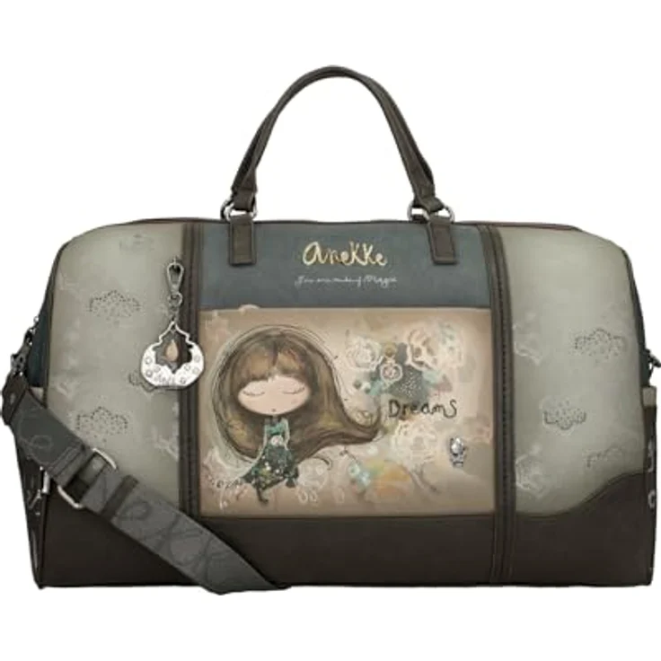 Anekke Real Weekender Reisetasche, 51 cm, braun, aus 100% Polyurethan, mehrfarbig – Bild 1