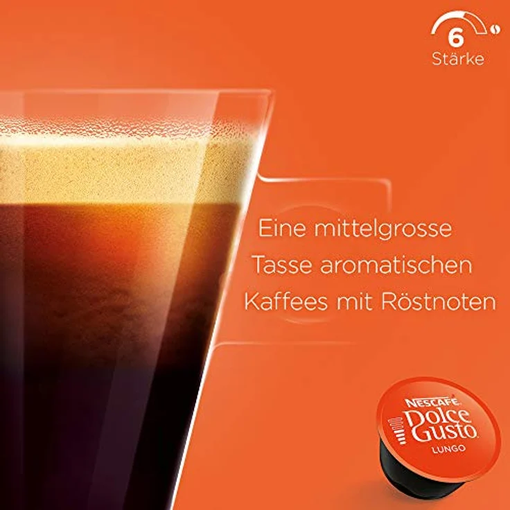 Nescafé Dolce Gusto Lungo Intenso, Kaffee, Kaffeekapsel, 16 Kapseln – Bild 7