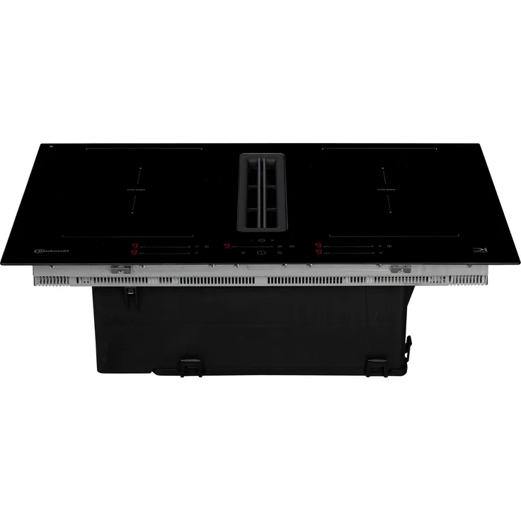 BAUKNECHT BVH80FFB01, Induktionskochfeld mit integriertem Dunstabzug, 4 Kochzonen, Touch Control, Energieeffizienz A1, schwarz