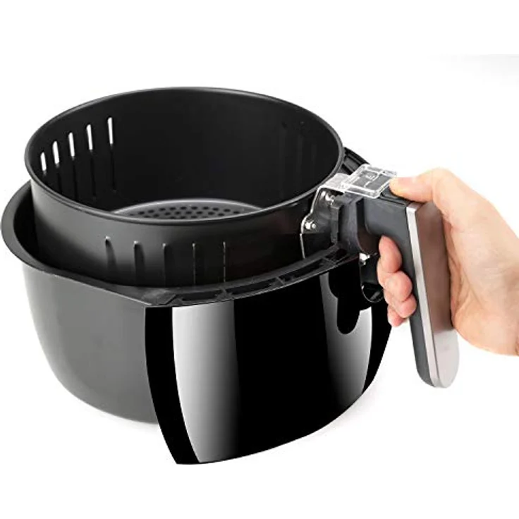 Black & Decker BXAF3500E Heißluftfritteuse, 1500W, Cool touch Griff, Anti-Rutschfüße, schwarz – Bild 4