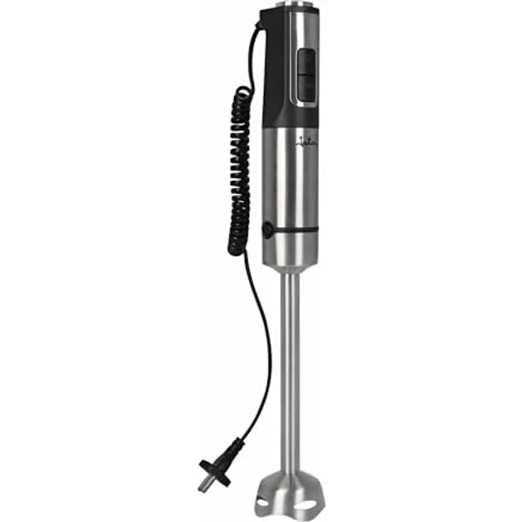 JATA JEBT1855 Handmixer, 1200 W, ausziehbares Spiralkabel, 1,5 m, extra langer Standfuß (26 cm), 4 Klingen aus Edelstahl, elektronischer Geschwindigkeitsregler, Turbo-Taster – Bild 1