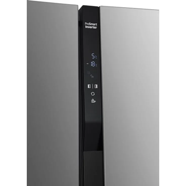 Beko GNO5322XPN Side-by-Side, Kühlschrank, Gefrierschrank, 532 l Gesamtvolumen, 347 Liter Kühlbereich, 185 Liter Gefrierbereich, Multifunktionsdisplay, Schnellkühlen, Türalarm, Edelstahl-Look – Bild 3