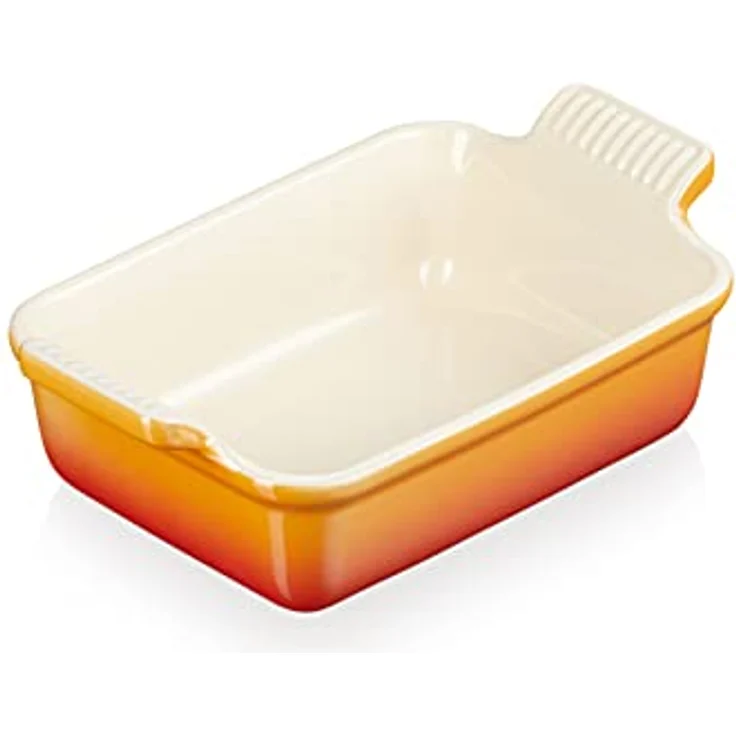 Le Creuset Rechteckige Auflaufform Tradition aus Steinzeug, 19 cm, 1.1 Liter, Ofenrot, 71102190900001 – Bild 1