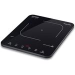 Caso ProSlim 2000 - Mobiles Induktionskochfeld, 2000W, 10 Leistungs- & Temperaturstufen, Sensor-Touch, LED-Anzeige, Auto-Topferkennung, Timer, Überhitzungsschutz, Kindersicherung, Schwarz
