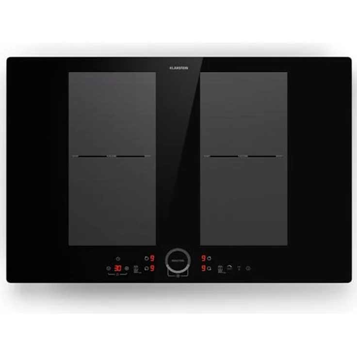 Klarstein Induktionskochfeld 4 Platten, 7000 Watt, Touch-Bedienfeld & Timer, Effizienter Elektro Induktions-Herd, Schwarz – Bild 1