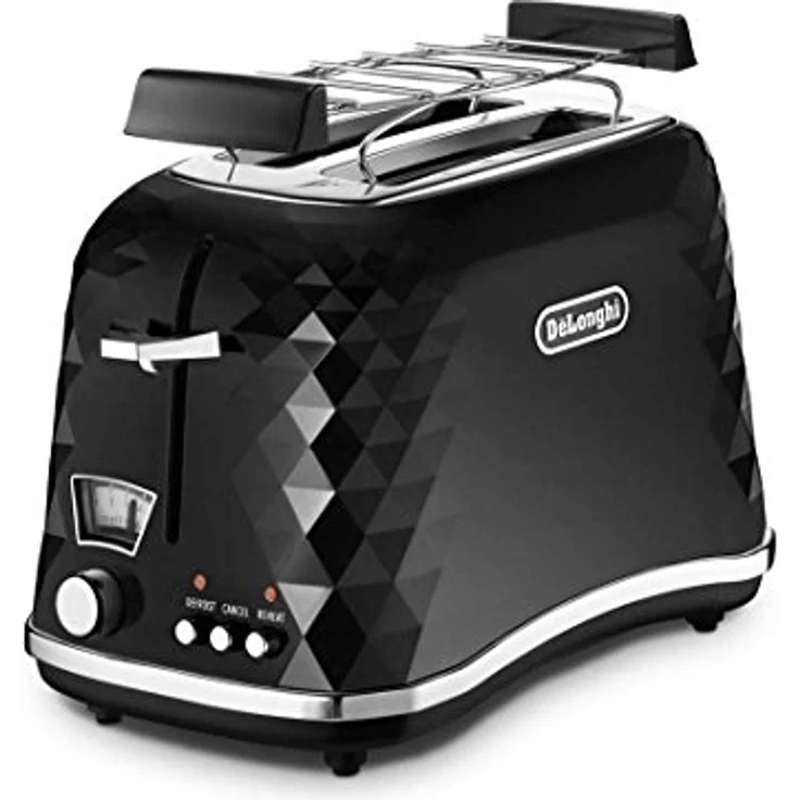 DeLonghi Brillante CTJ 2103.BK Doppelschlitztoaster, 900W, 5 Bräunungsstufen, schwarz – Bild 2