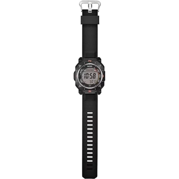 Casio PRO TREK PRG-69, Herren Digital Quarz Armbanduhr mit Solarbetrieb, Kompass, Stoppuhr und Wasserdichtigkeit bis 10 bar, Schwarz – Bild 4