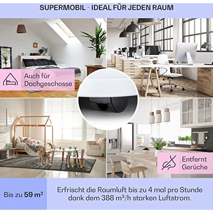 Kraftwerk 10040189 Eco Smart 11 Mobiles Klimagerät, Monoblock-Klimaanlage, 3-in-1, 11.500 BTU, App-Steuerung, Fernbedienung – Bild 5