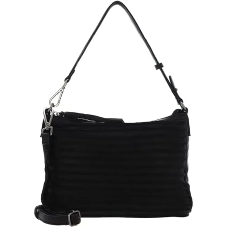FredsBruder Layer Umhängetasche, 28 cm, Leder, grau