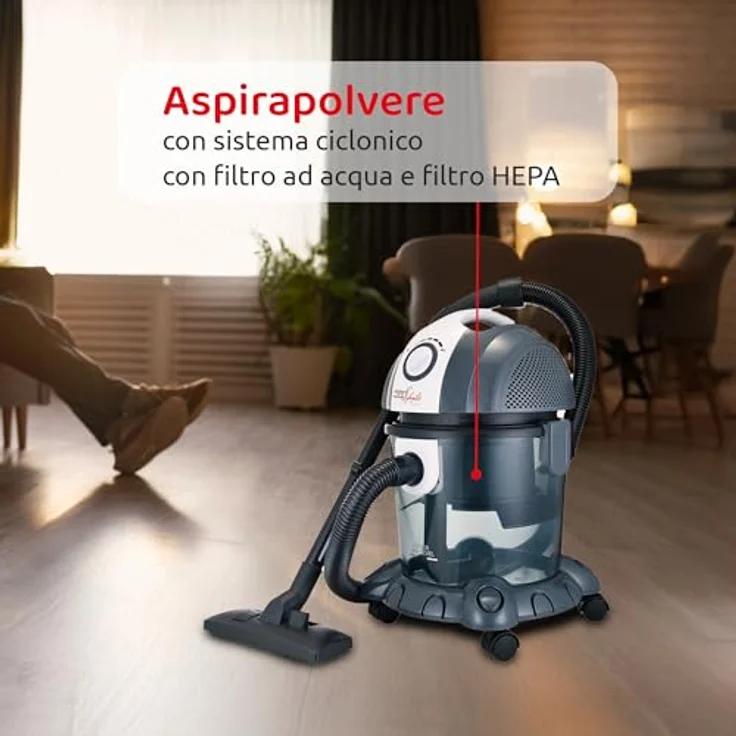 Melchioni Family 118140006 Mr Bin G Staubsauger mit Behälter – Bild 5