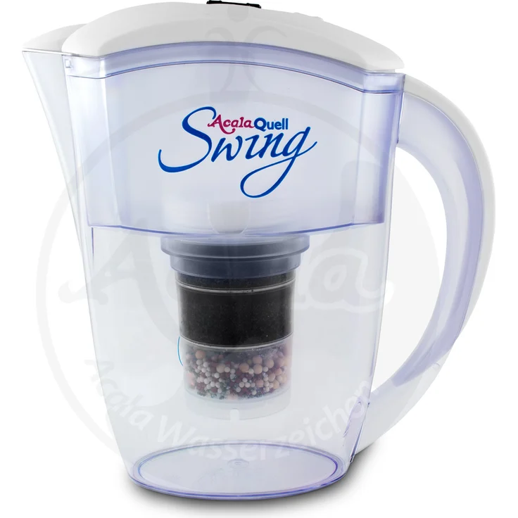 Acala AcalaQuell Swing® Wasserfilter in weiß, mit Filterkartusche und Mikroschwamm