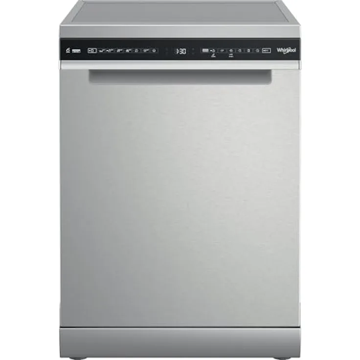 Whirlpool MaxiSpace W7F HS41 X, Freistehender Geschirrspüler, 60 cm, Edelstahl Schwarz, 15 Maßgedecke, 41 dB Geräuschpegel, Energieeffizienz C