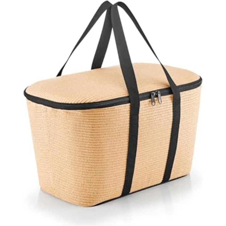reisenthel coolerbag raffia black, Kühlbox mit 20 l Volumen und hochwertiger Isolierung – Bild 2